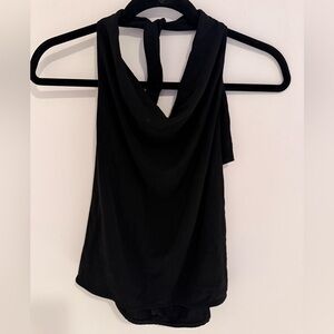Diane Von Furstenberg Y2K Black Vintage Halter Top size 6